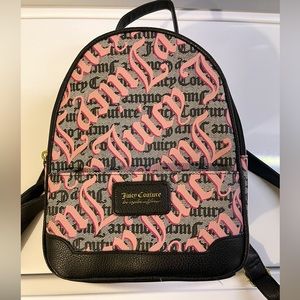 Juicy Couture Pink and Black Backpack